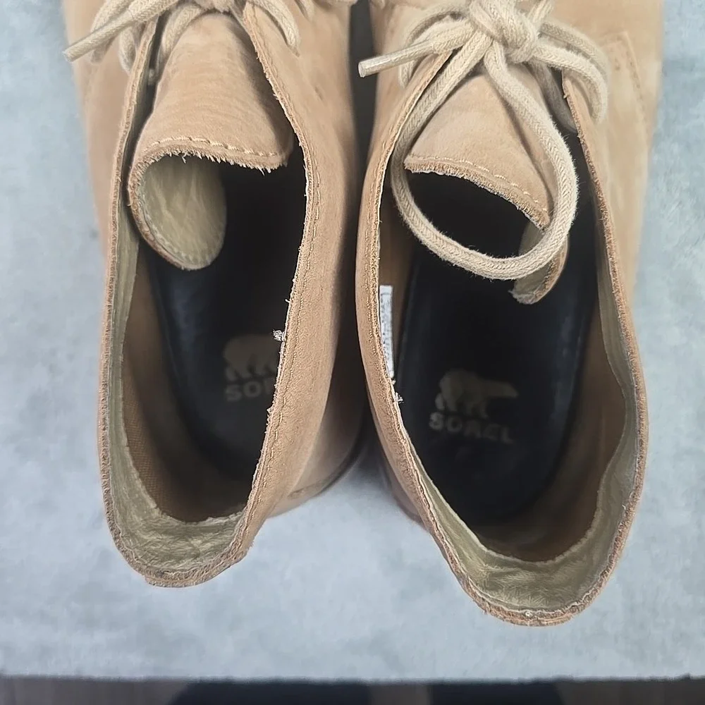 SOREL Kezar‎ Chukka Boot Mens Size 12 Beige Waterproof Leather Hiking Outdoor
